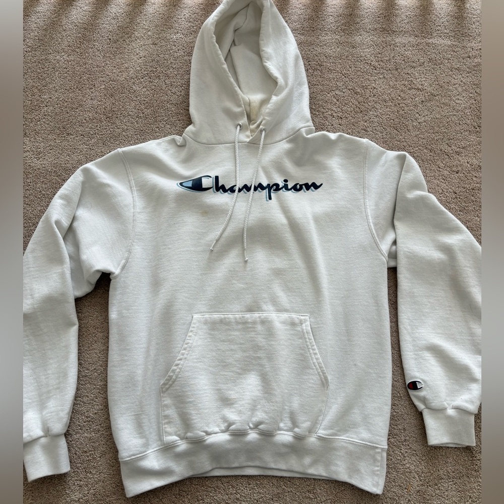 champion medium sweatshirt (small stain just below the C in champion)